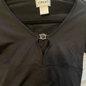 Versace black mini dress
